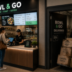 A fresh food outlet is taking a delivery of dubious looking food